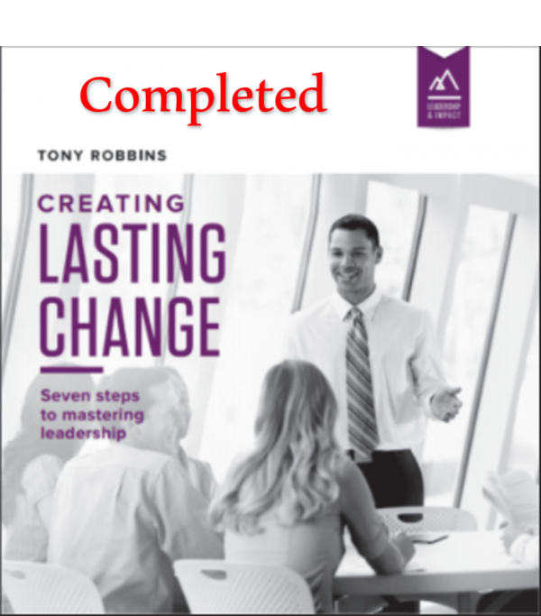 Tony Robbins Creating Lasting Change